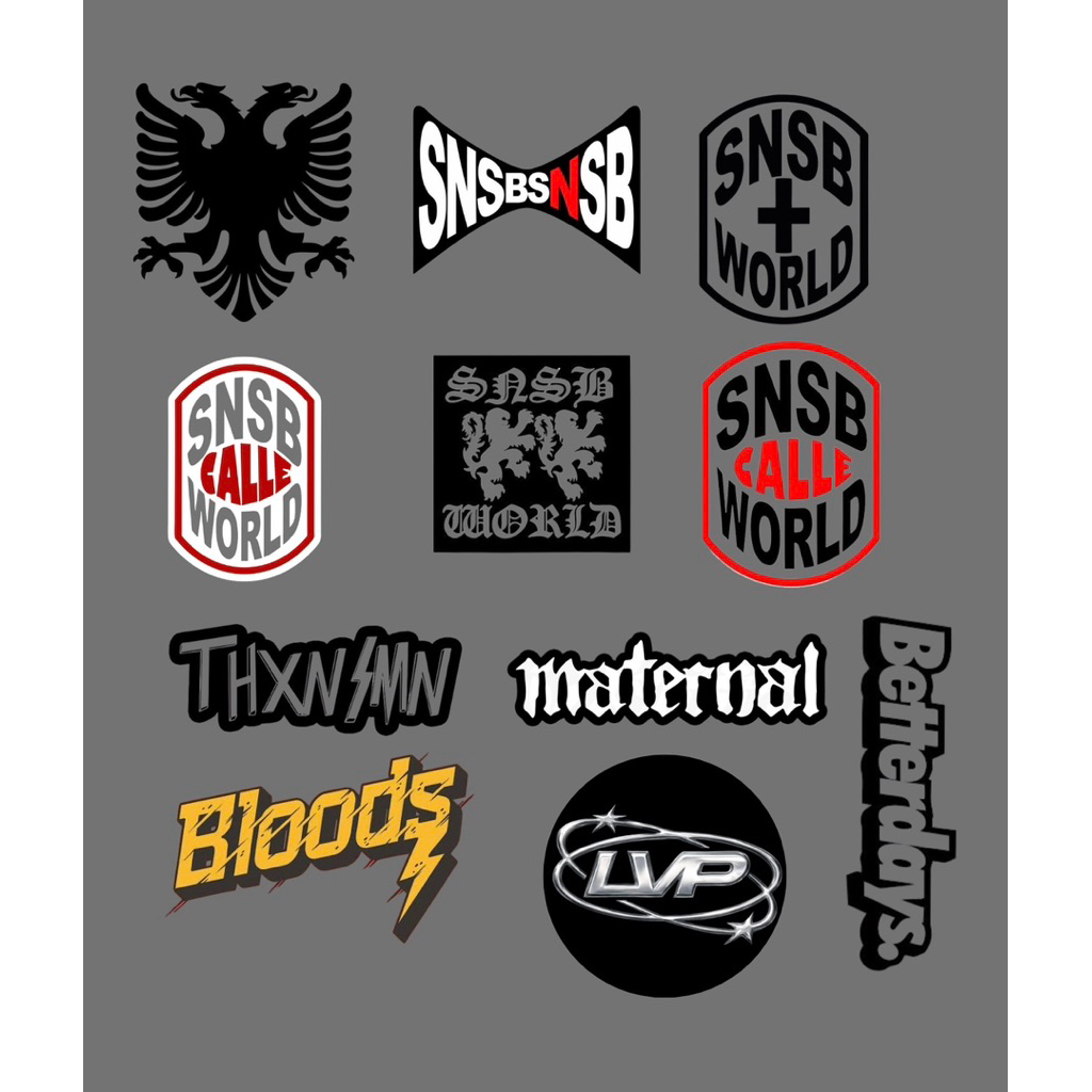 Sticker pack lokal brand KALCER Grafiti stiker helm, leptop, motor, tumblr, kaca