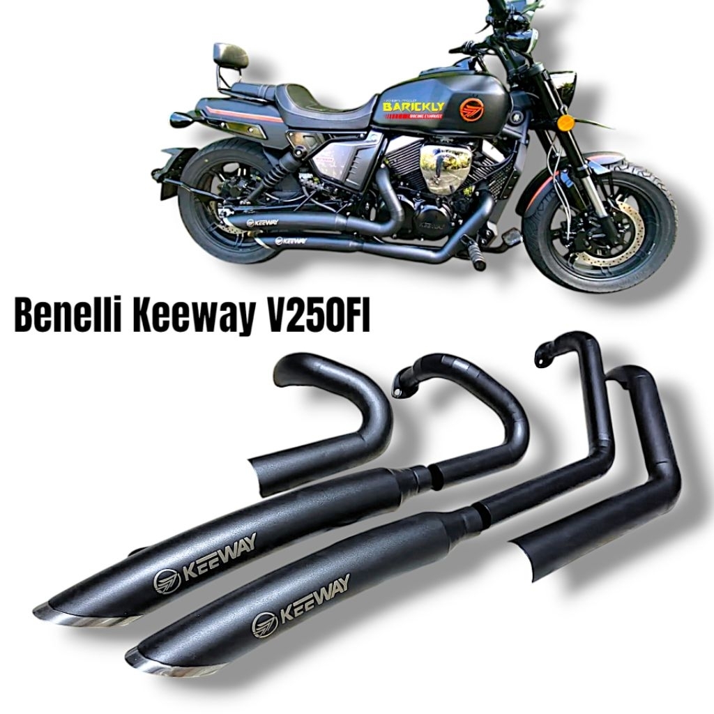 Knalpot Custom Motor Benelli Keeway V250Fi V 250 FI Geronimo Original Barickly Racing Exhaust Benell