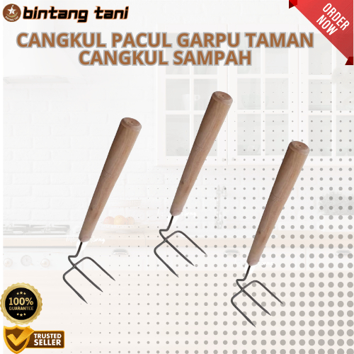 [Bintang Tani] - Cangkul Pacul Garpu Taman / Garuk garukan Sampah