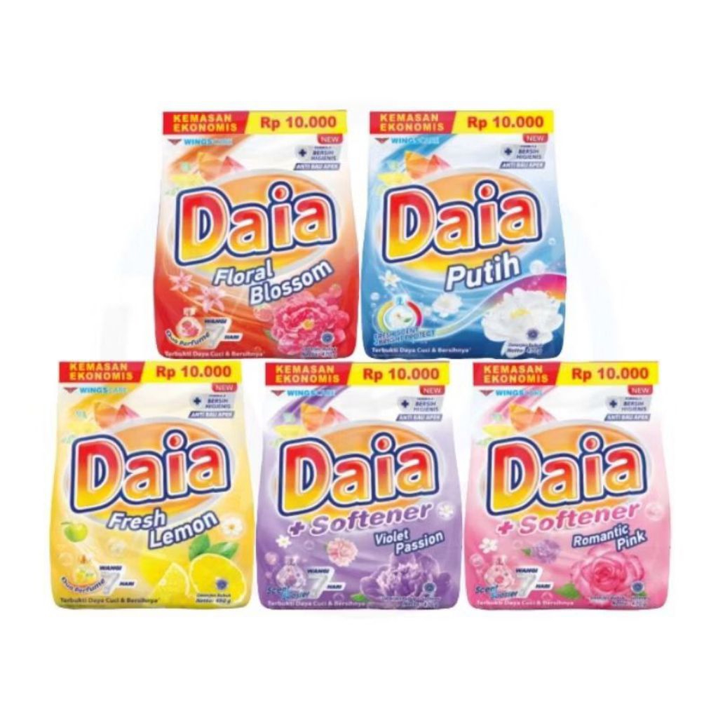 daia 10ribuan / daia 470gr sabun pencuci pakaian / daia detergent