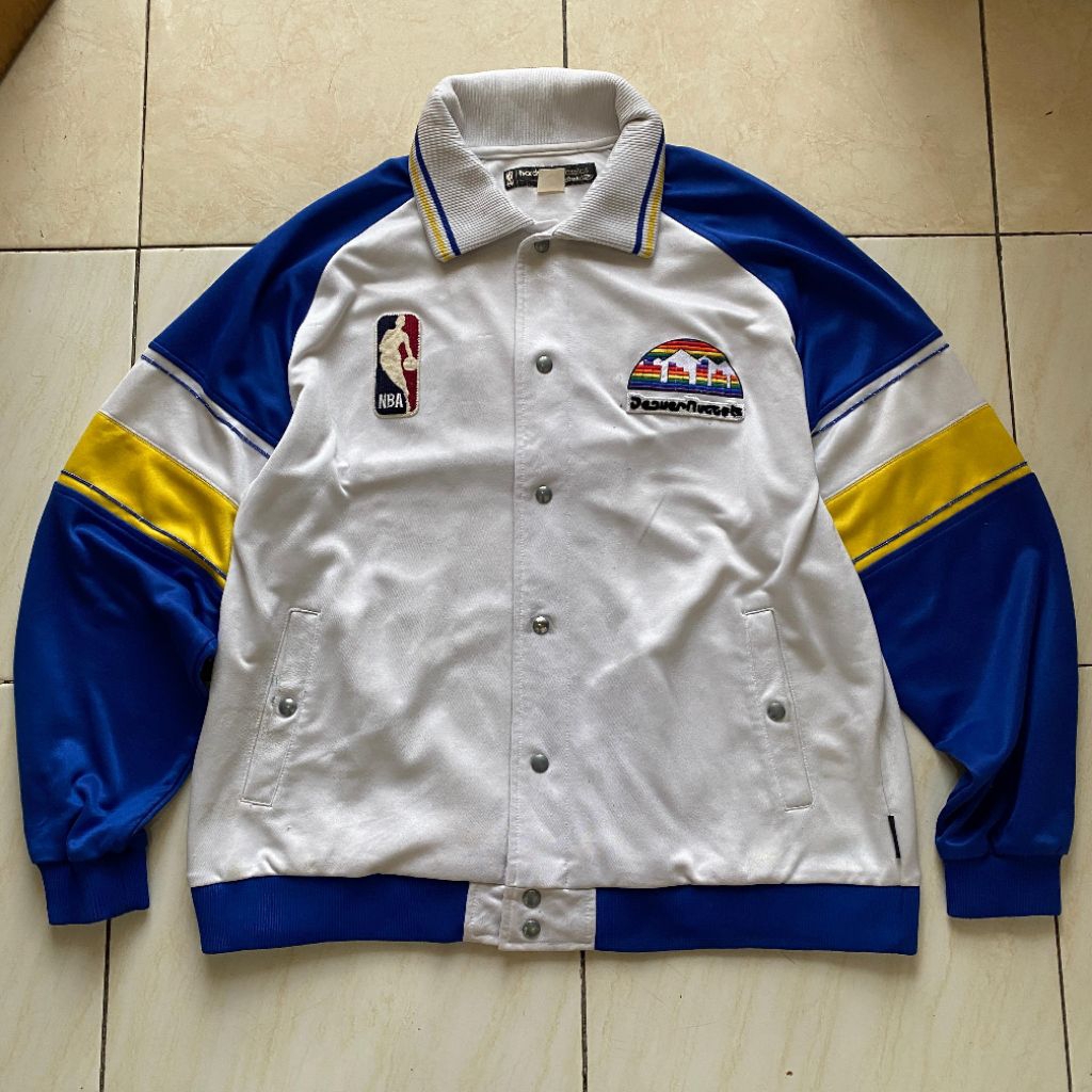 Vintage Varsity Jacket NBA Denver Nuggets Hardwood Classics by Reebok original murah. Jual jacket NB