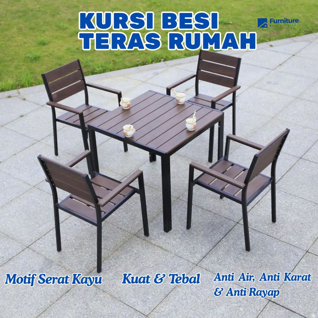 Bangku Teras Depan | Bangku Besi Teras Rumah | Bangku Besi Outdoor