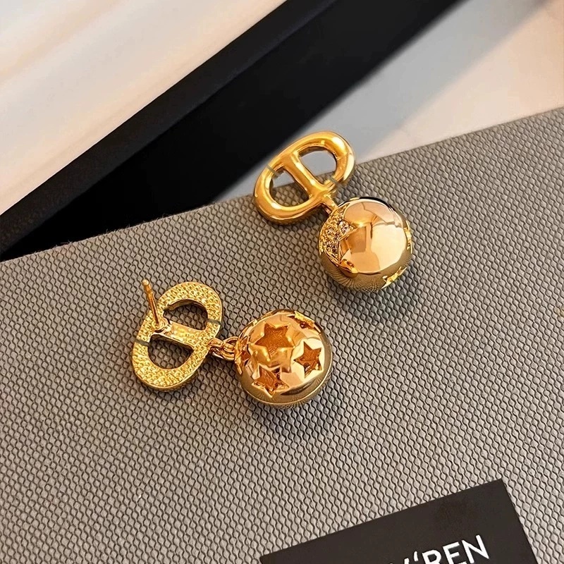 Anting Bola Emas Lapis Emas CD