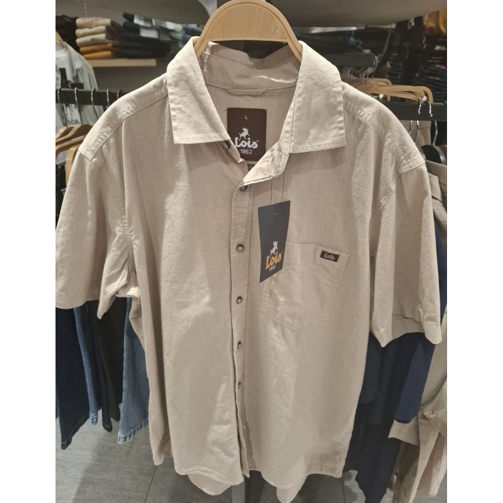 kemeja Lois 100% Original Slim Fit