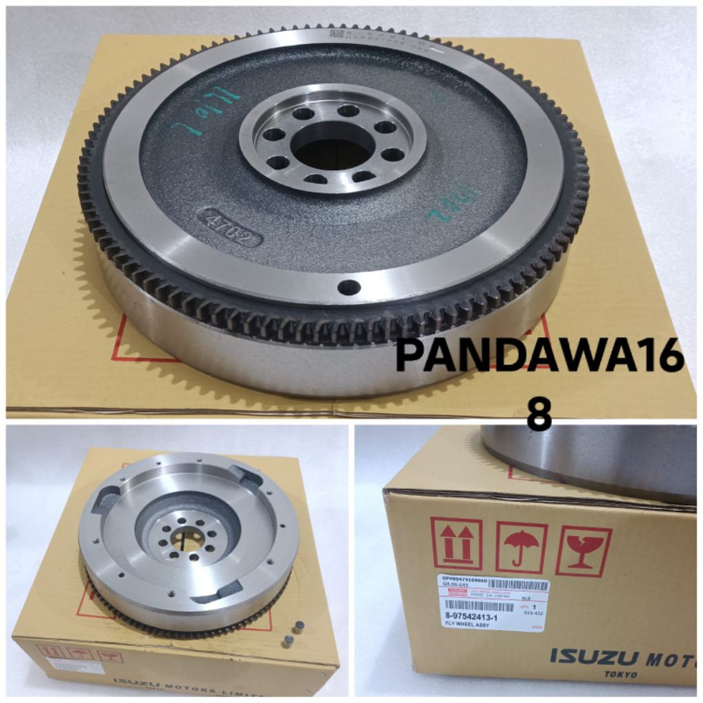 FLY WHEEL RODA GILA GIGI GENDENG ISUZU PANTHER 2500CC ORIGINAL