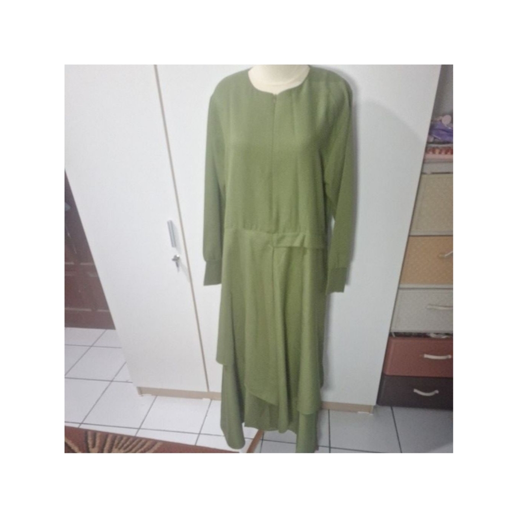 Gamis hijau army