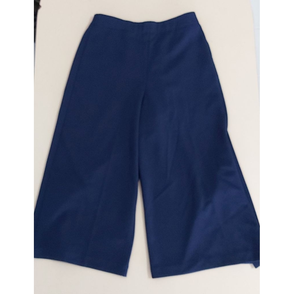CELANA KULOT WANITA PANJANG KEKINIAN BIRU NAVY PRELOVED