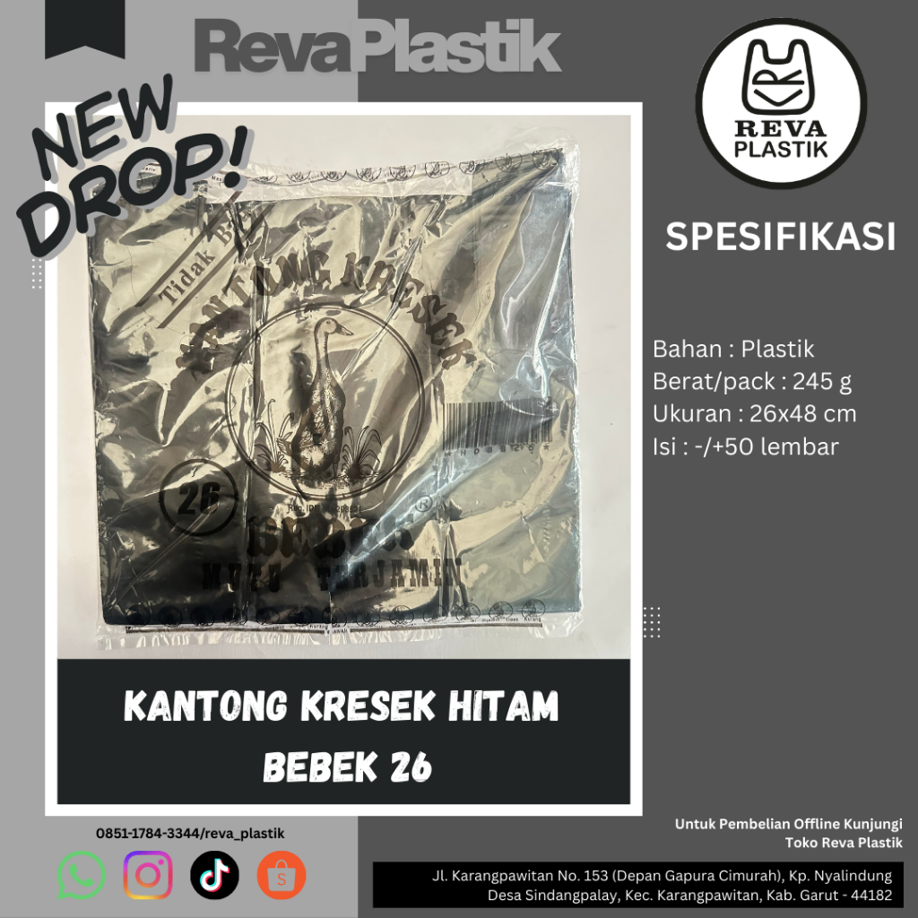 Kantong Kresek Hitam Bebek 26
