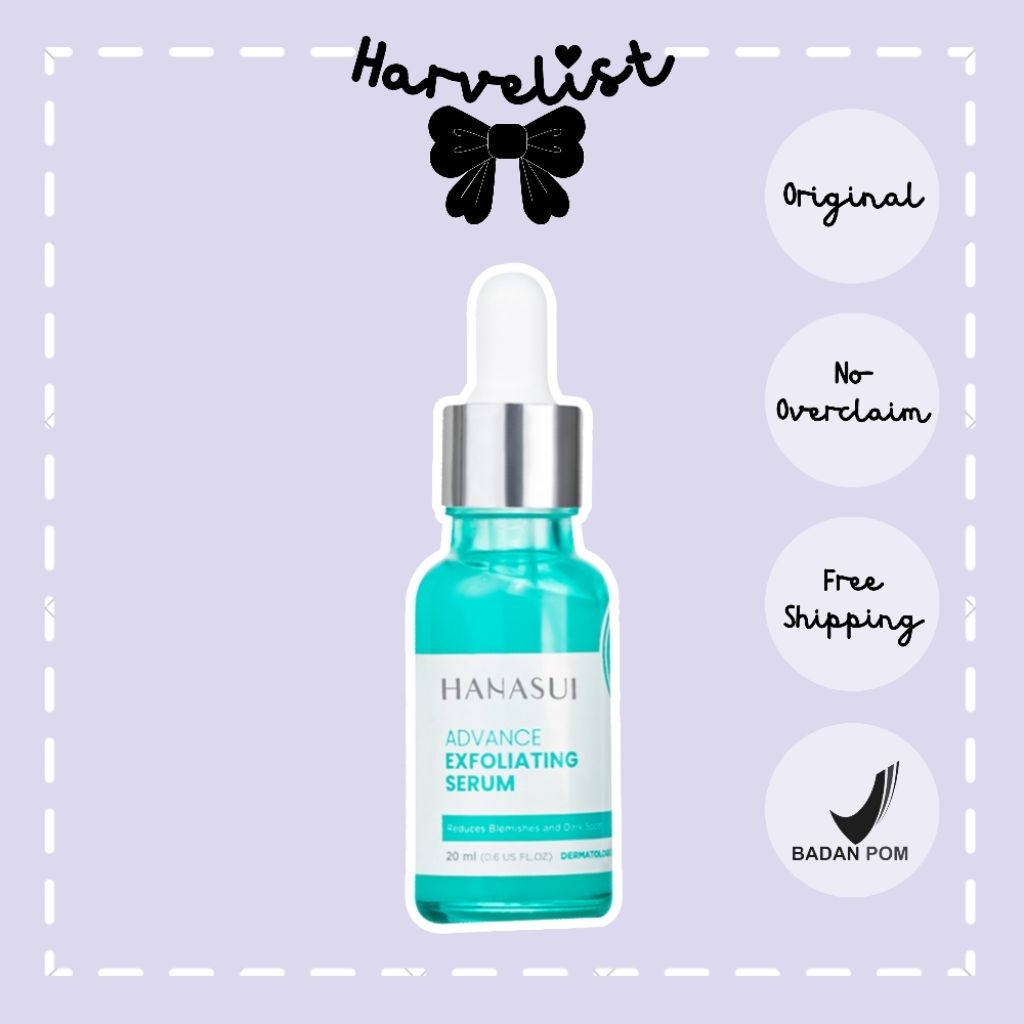 Harvelist - HANASUI  Advance Exfoliating Serum 20ml | Serum Muka | Serum Wajah | Serum Pembersih Waj
