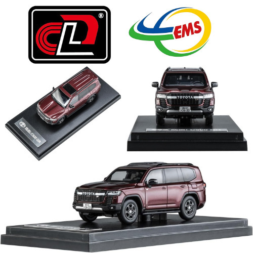 LCD64027-GR-RE - LCD MODELS 1/64 TOYOTA LAND CRUISER LC300-GR SPORT RED