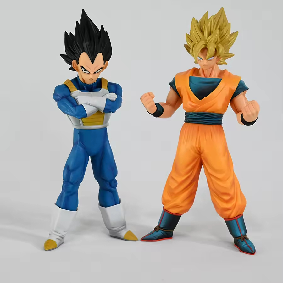 ORIGINAL BANDAI Dragon Ball Burning Fighters v2 set of 2 Super Saiyan Goku & Vegeta, NEW & VERY RARE