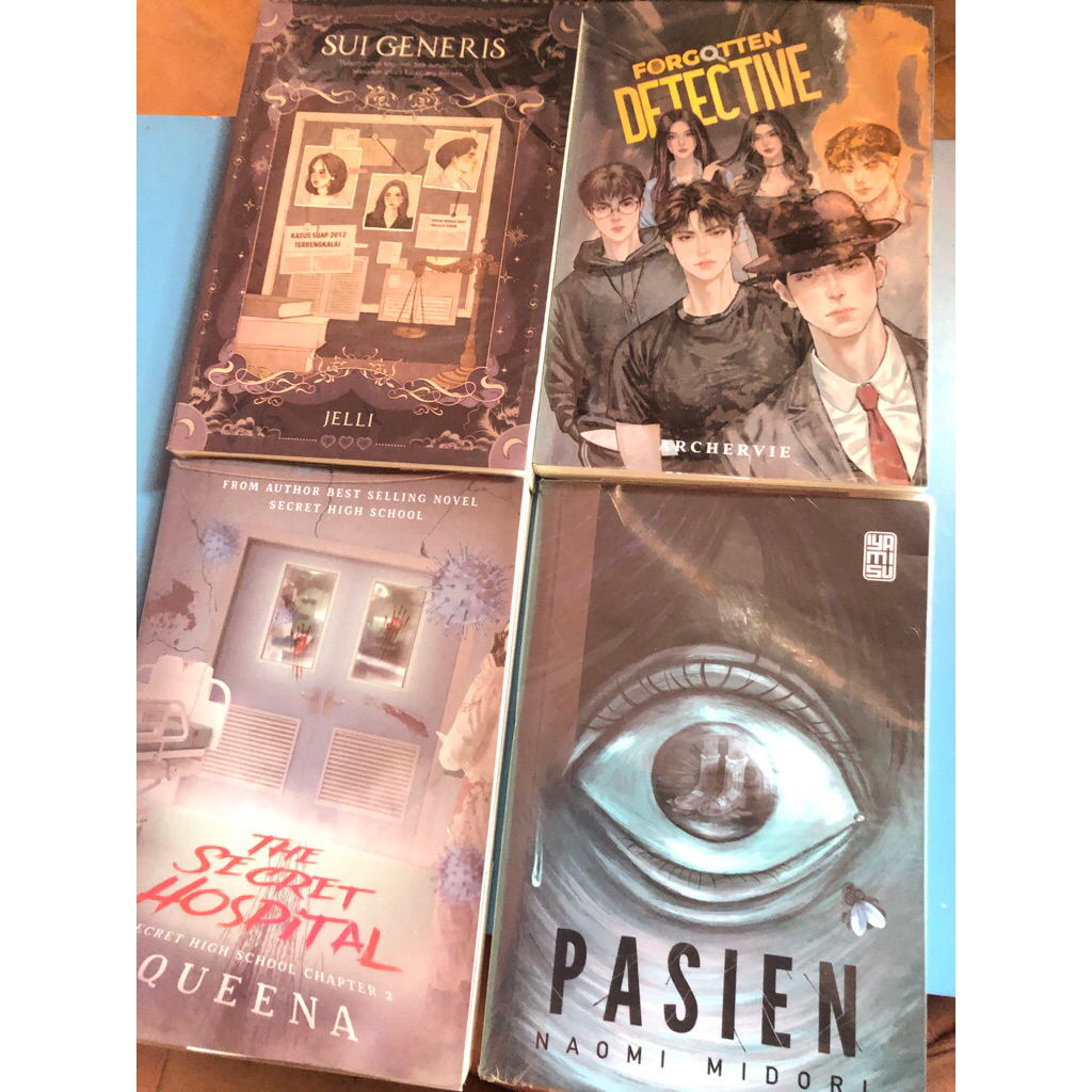 Preloved novel original fogotten detective / pasien by naomi midori / the secret hospital by queena 