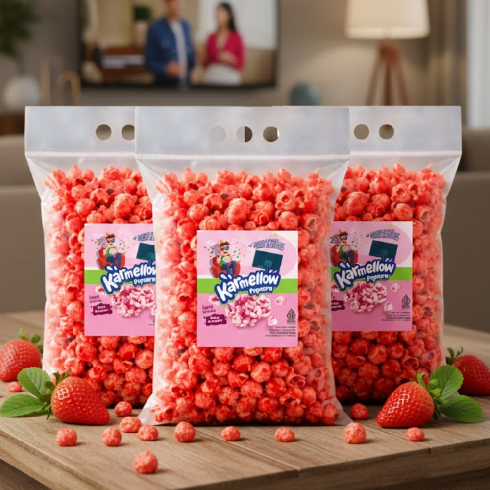 Bundle 3 Sumatra Karmellow Popcorn Strawberry 525g