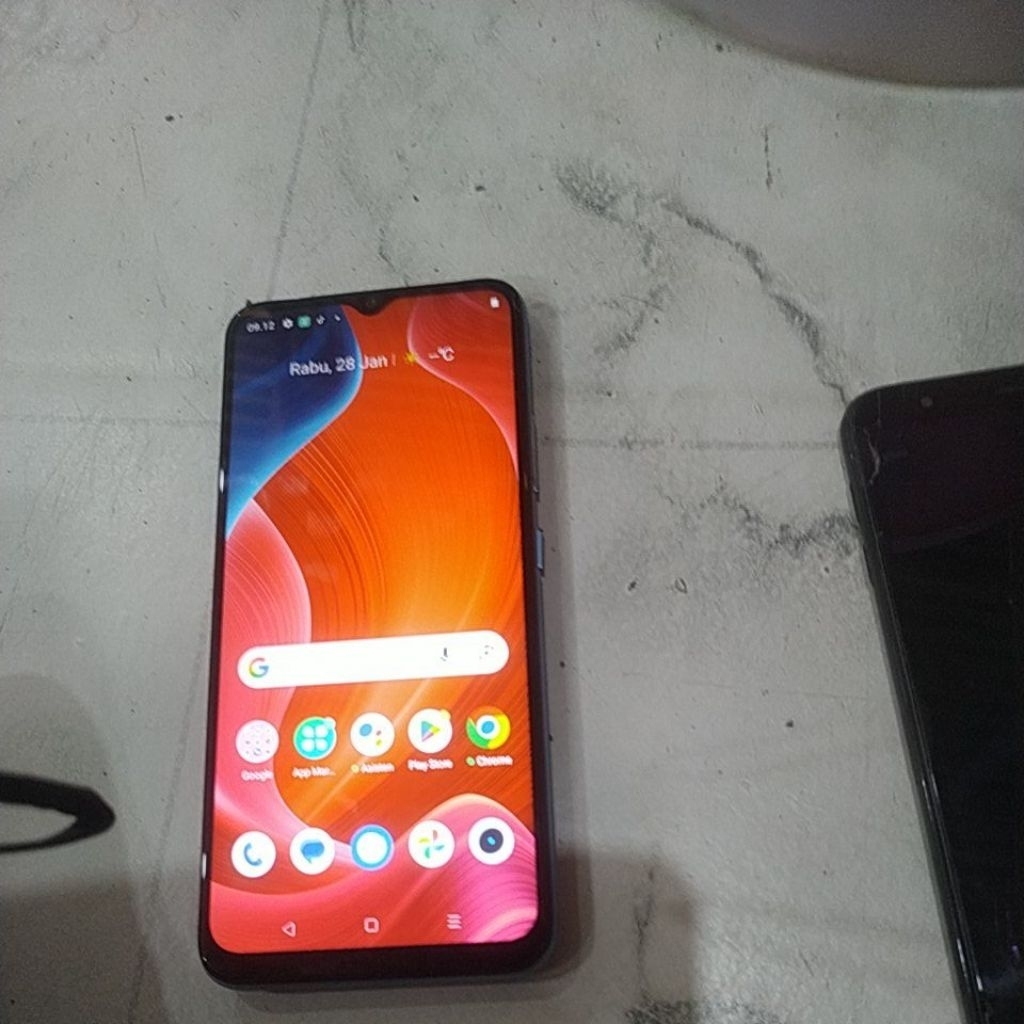 realme c21y 4/64 second nurmal cek deskripsi