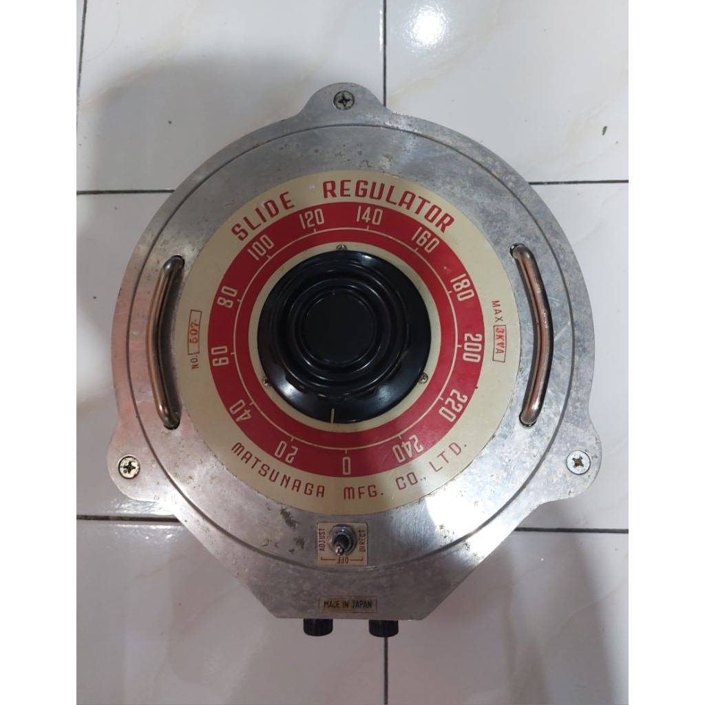 SLIDE REGULATOR MATSUNAGA 3Kva ORI JAPAN