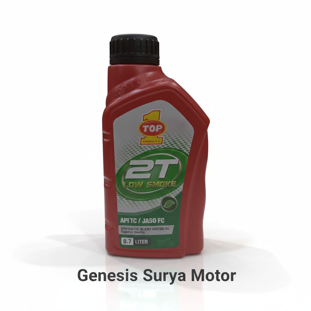 Oli Samping Top1 2T Low Smoke Jaso FC 0,7Lt Synthetic Blend Motor Oil