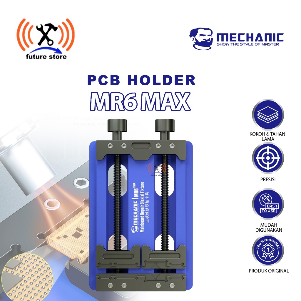 MECHANIC MR6 MAX PCB HOLDER DOUBLE BEARING ORIGINAL - PCB HOLDER MECHANIC MR6 MAX ORIGINAL PENJEPIT 
