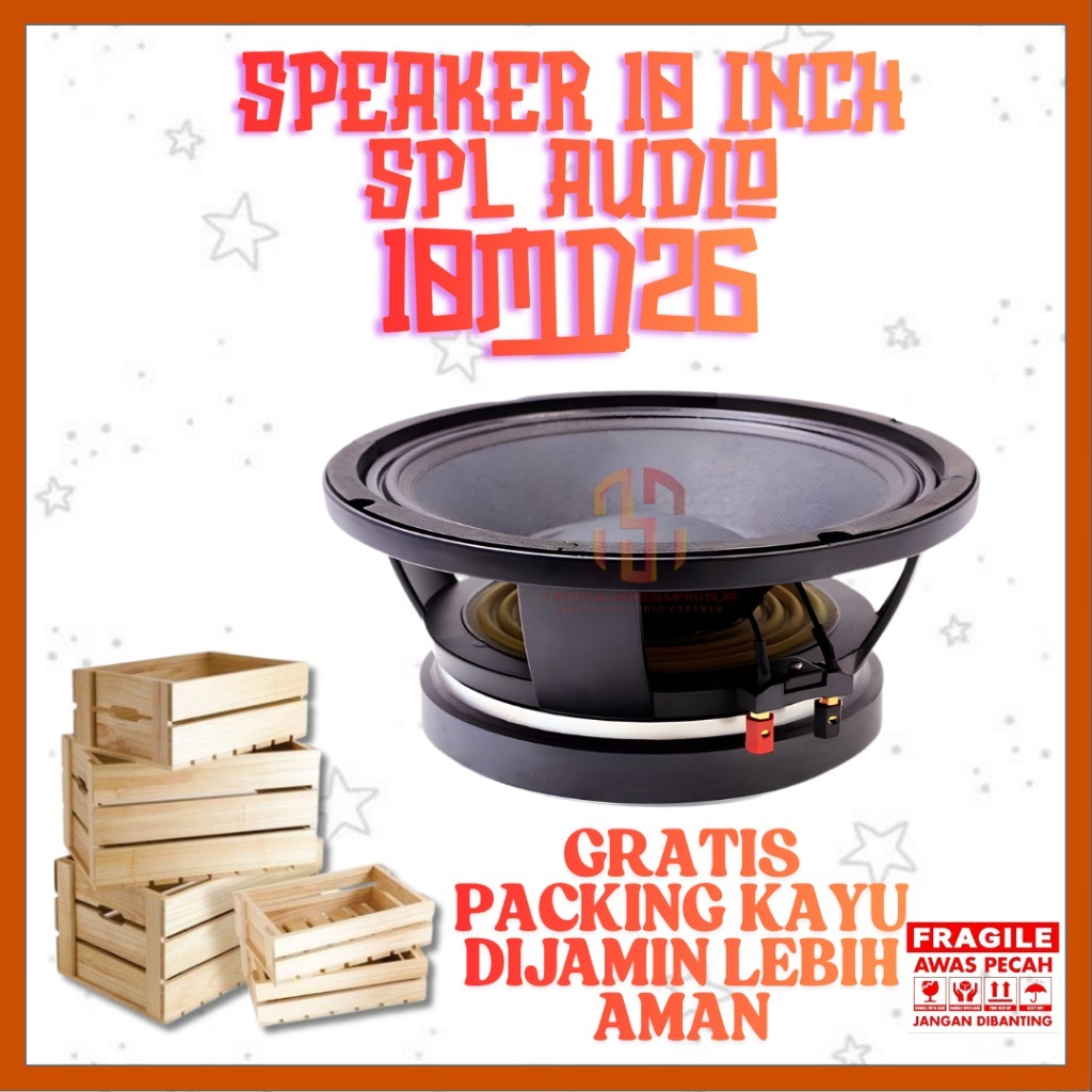 Speaker 10 inch SPL AUDIO 10MD26 10"harga per 2pcs