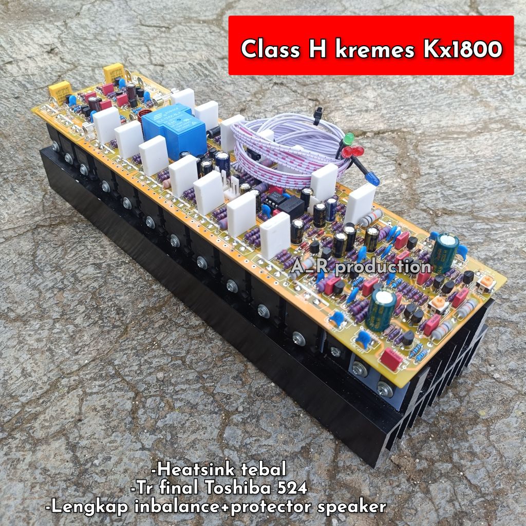 Driver power class H kremes Kx1800 2U 30cm heatsink tebal final Toshiba 524 Fullset cloning power bu