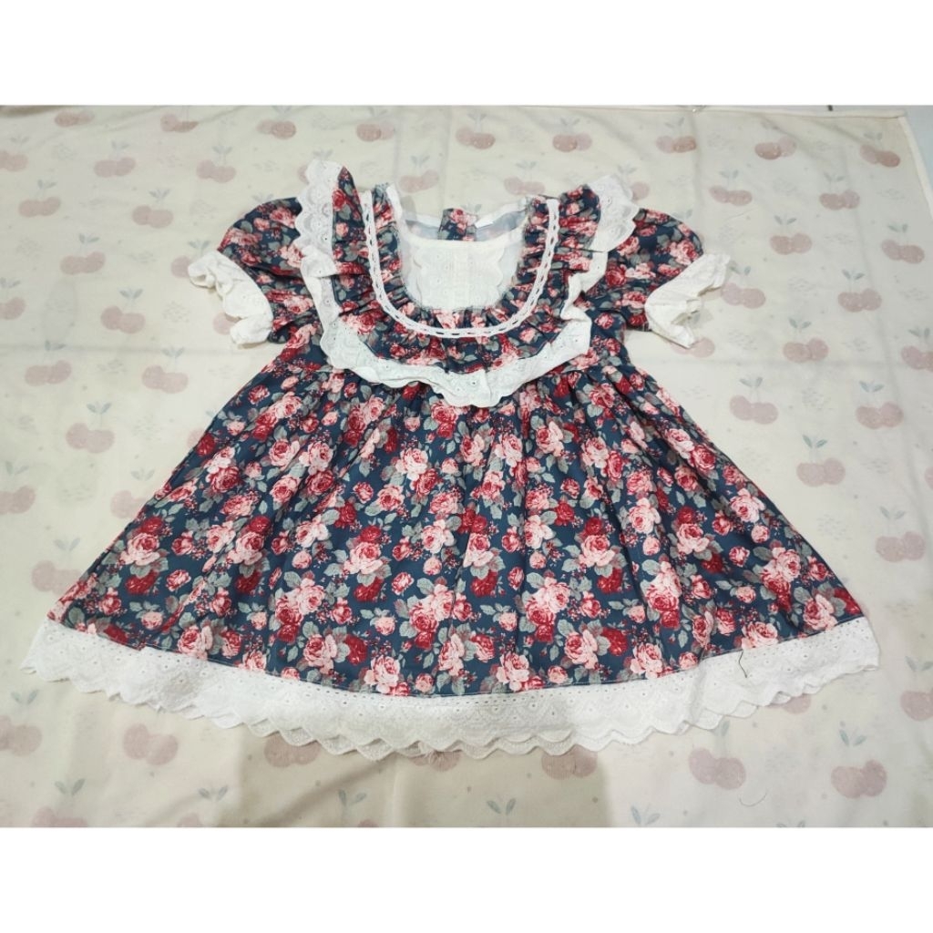 Dress Brithday Princess ukuran 6 - 12 bln Sesuai gbr PL
