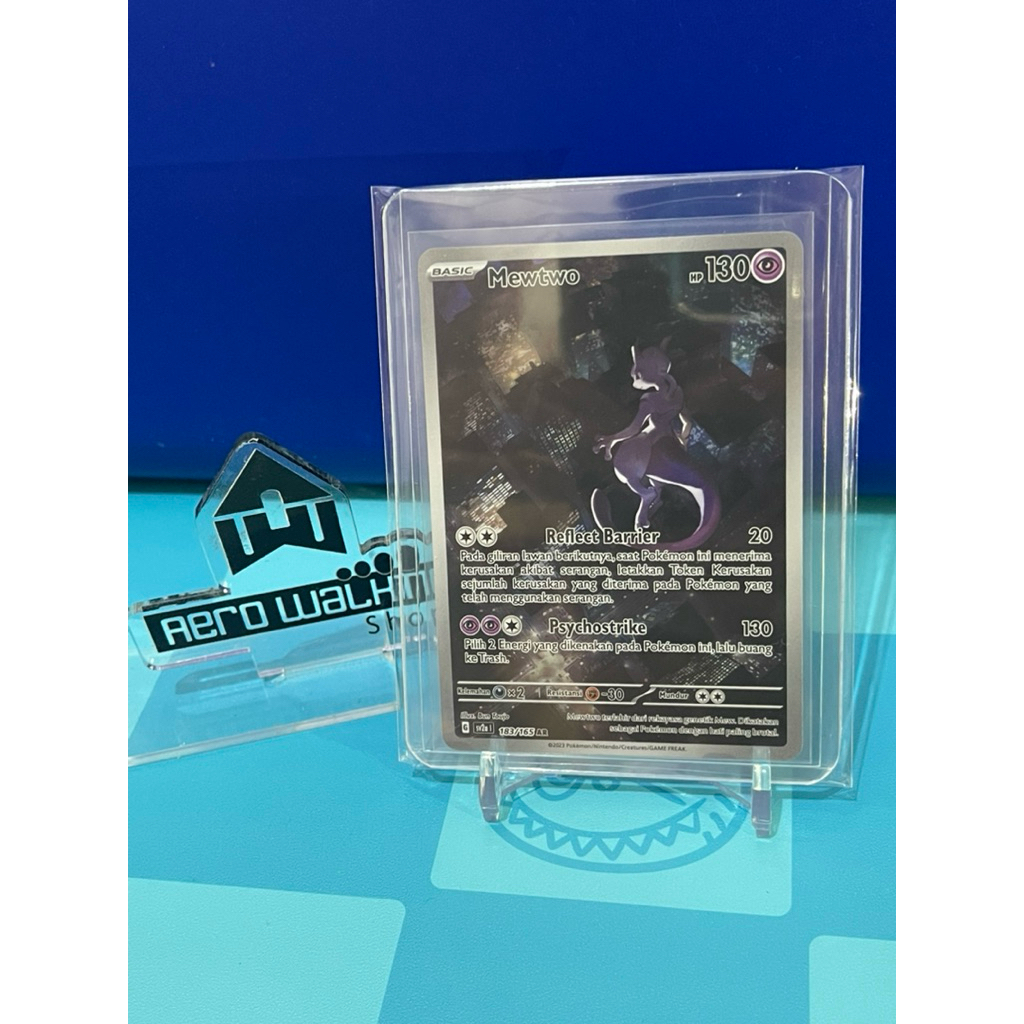 TCG POKEMON - MEWTWO SV2a 183/165 AR Scarlet Violet 151- Kartu Trading Card Game Indonesia