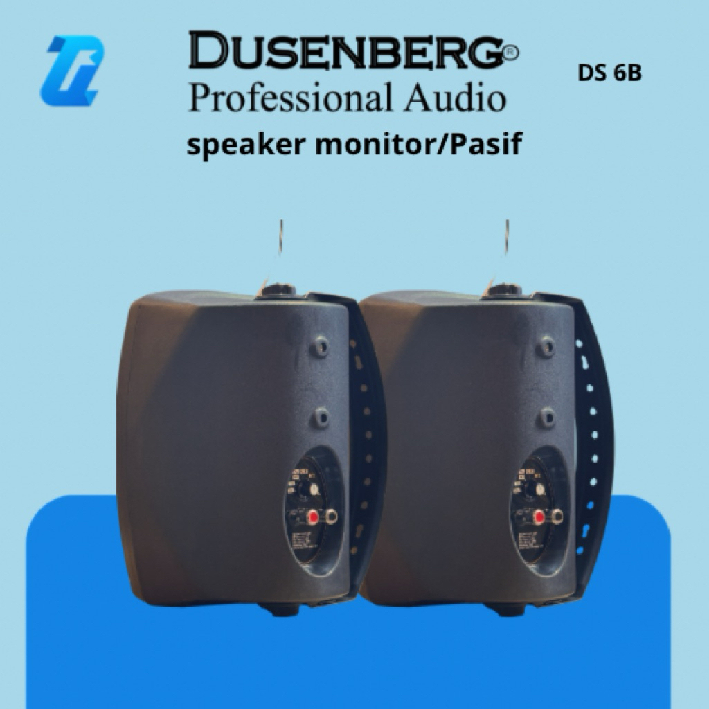DS6B Speaker Pasif DUSENBERG Speker Dinding 6 Inch 1 Unit Original Wall Mount Garansi Resmi 2 Tahun Suara Jernih Toko Cafe Sekolah Rumah Ibadah Sound System Indoor Outdoor Masjid Aula Hajatan Meeting Acara Nyanyi Lagu MC DJ Dynamic Bass Audio Event Bagus