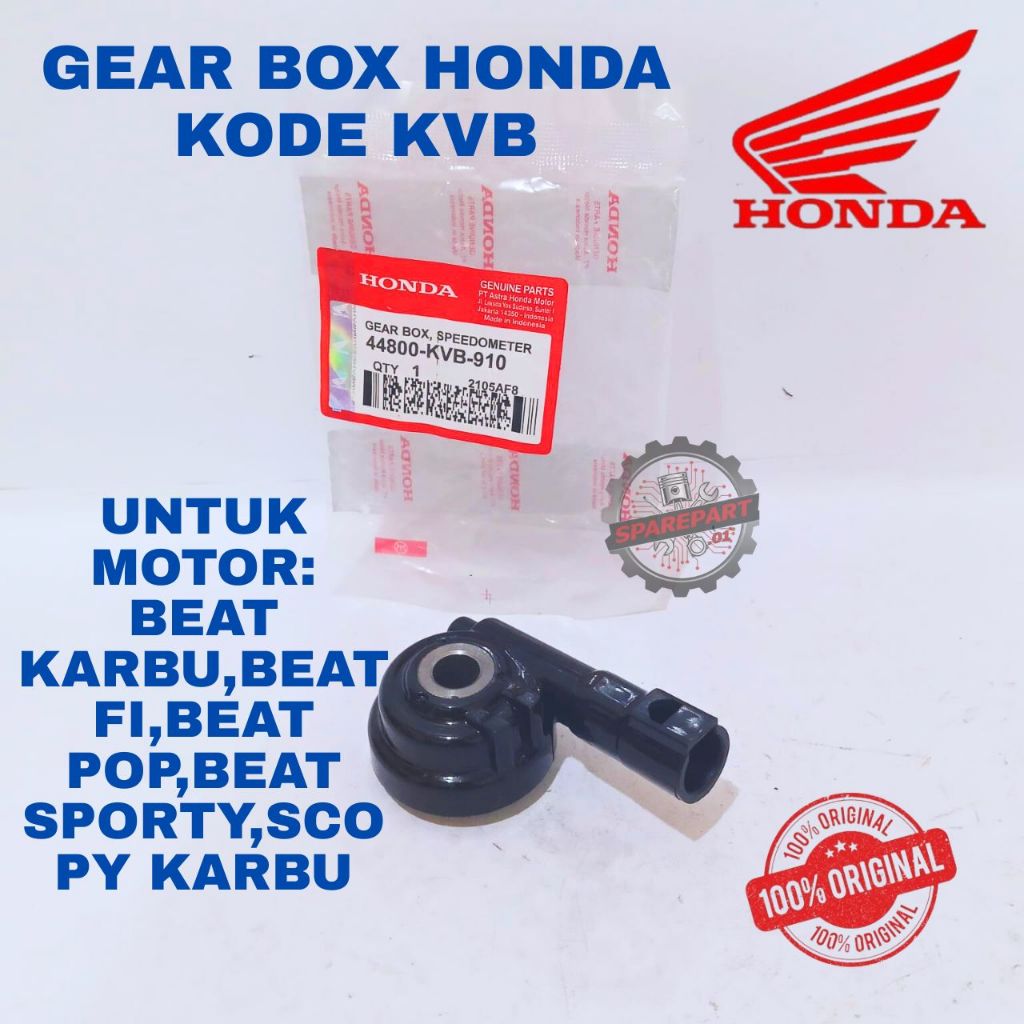 GEAR BOX ORIGINAL HONDA KODE KVB BEAT, BEAT KARBU,BEAT FI, BEAT POP,BEAT SPORTY, SCOPY KARBU