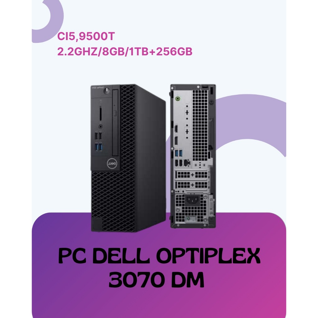 Pc Dell Optiplex 3070 DM Ci5 9500T 2.2GHz No Ram No Hdd