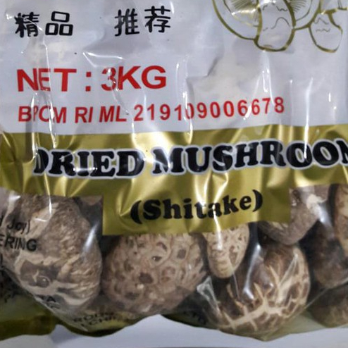 Jamur Shitake Kering / Hioko 3 Kg (Kemasan REPACK)