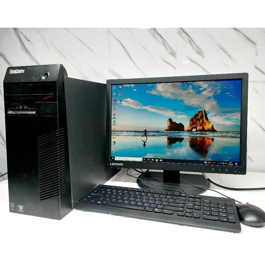 Spesial Paketan PC Lenovo ThinkCentre M73 Tower Core i3 Gen 4 include Monitor 19in Bergaransi