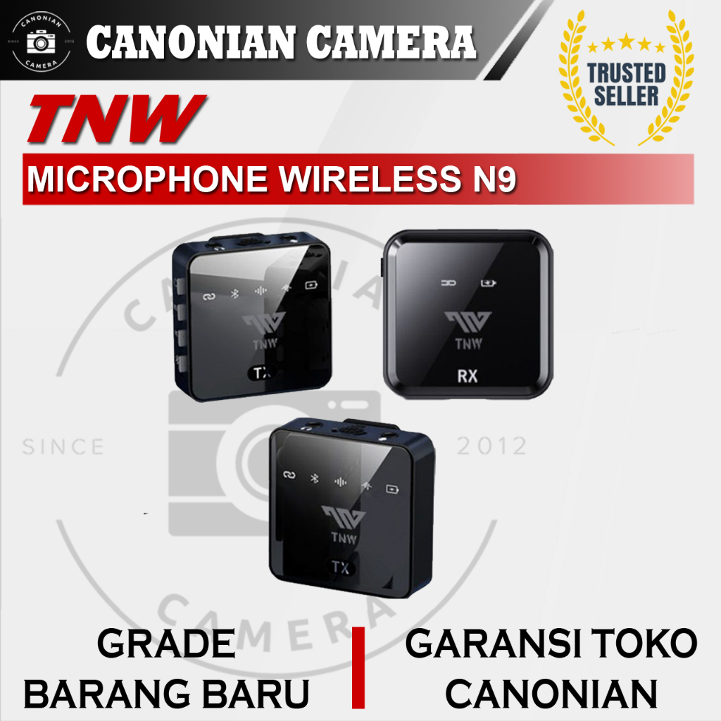 Microphone Mic Wireless TNW N9 2 Mic 1 Receiver