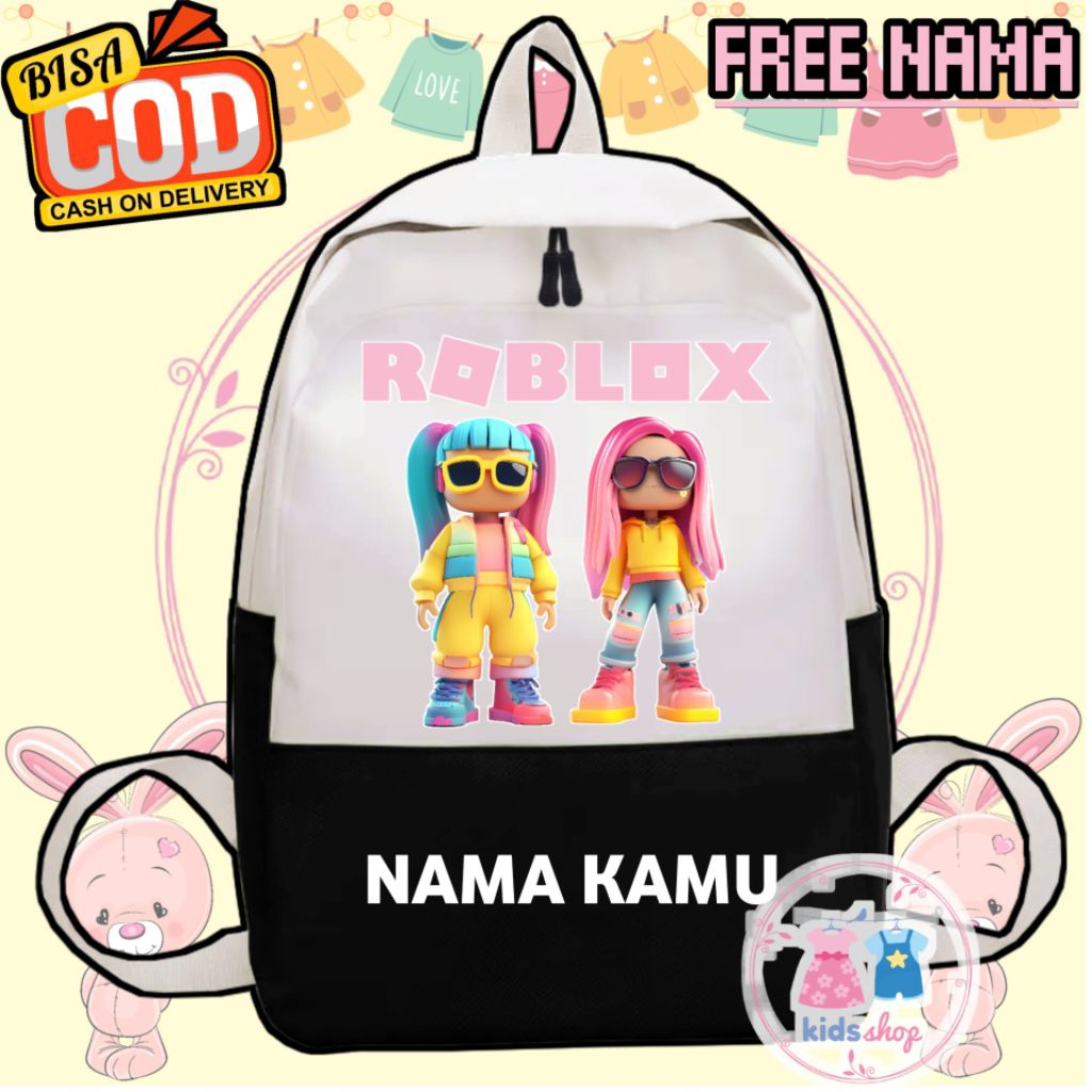 TAS ANAK PEREMPUAN ROBLOX KEREN TAS RANSEL ANAK SEKOLAH TK SD