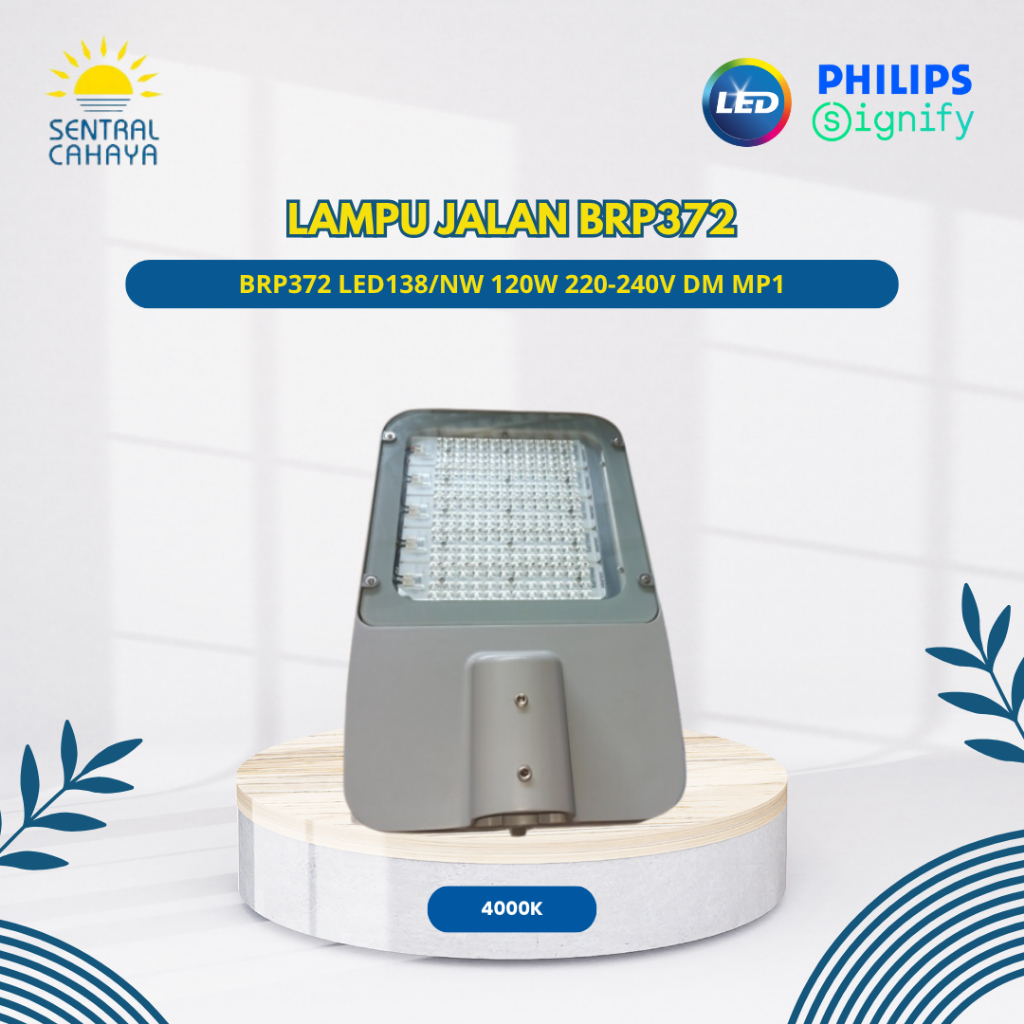 LAMPU JALAN MEREK PHILIPS BRP372 CAHAYA PUTIH KEKUNINGAN