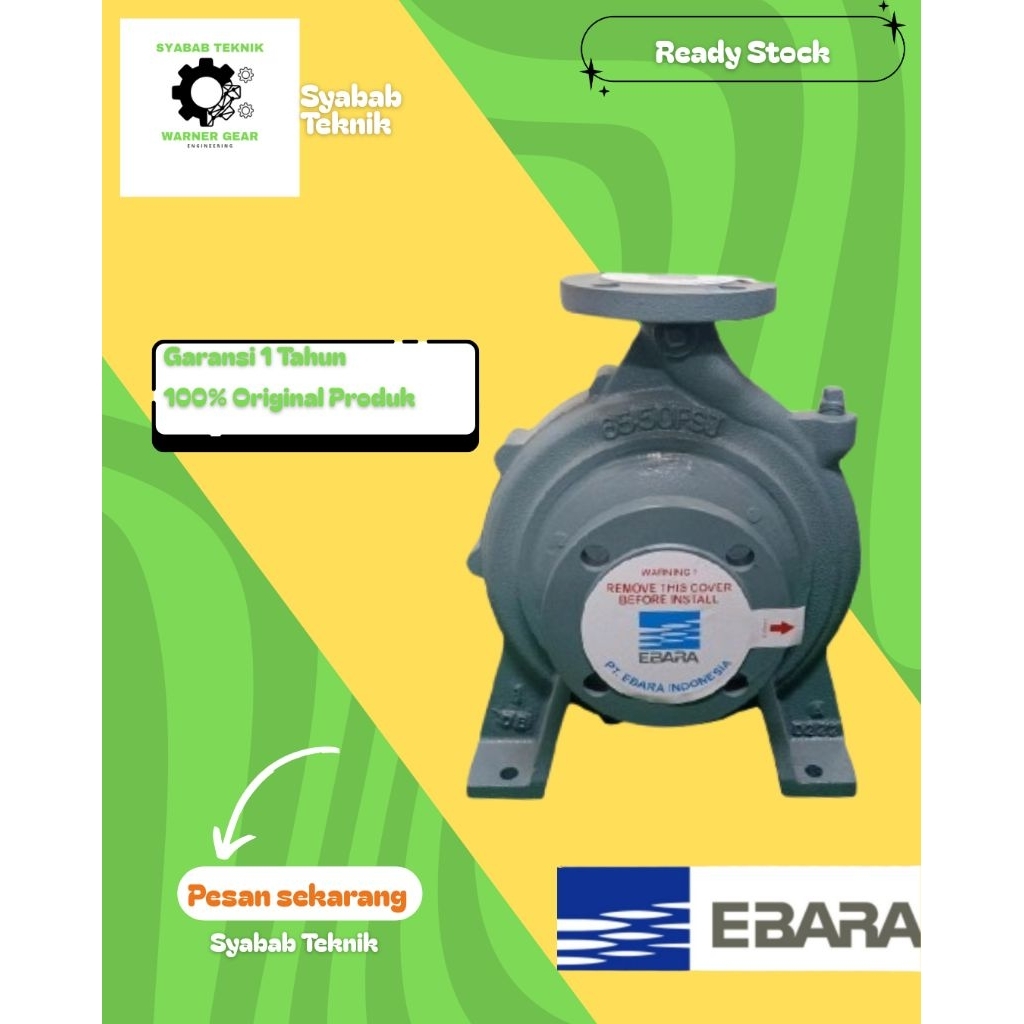 Pompa Centrifugal Ebara 65x50 FSHA Pompa Ebara 65x50 FSHA

