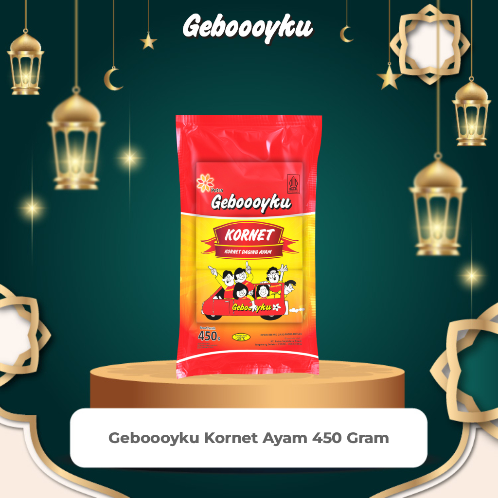 Geboooyku Kornet Upin Kotak 450 Gram Isi 22 Pcs