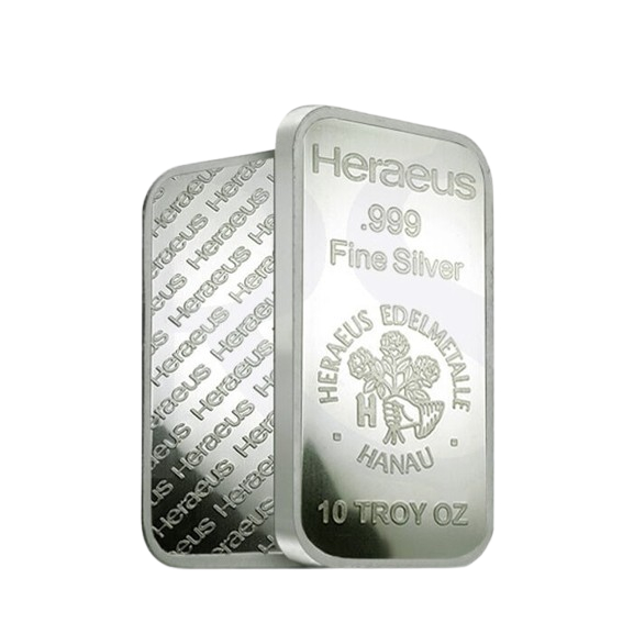 Perak Murni Heraeus 10 oz .999 silver bar | Perak Batangan