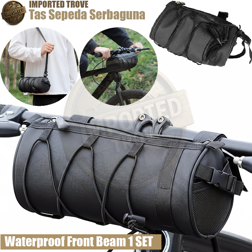 Tas stang sepeda, tas handlebar sepeda touring, tas tabung sepeda, aksesoris sepeda balap, bicycle h