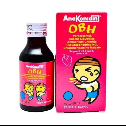 ANAKONIDIN OBH Sirup 60 ml (PINK),obat batuk berdahak anak