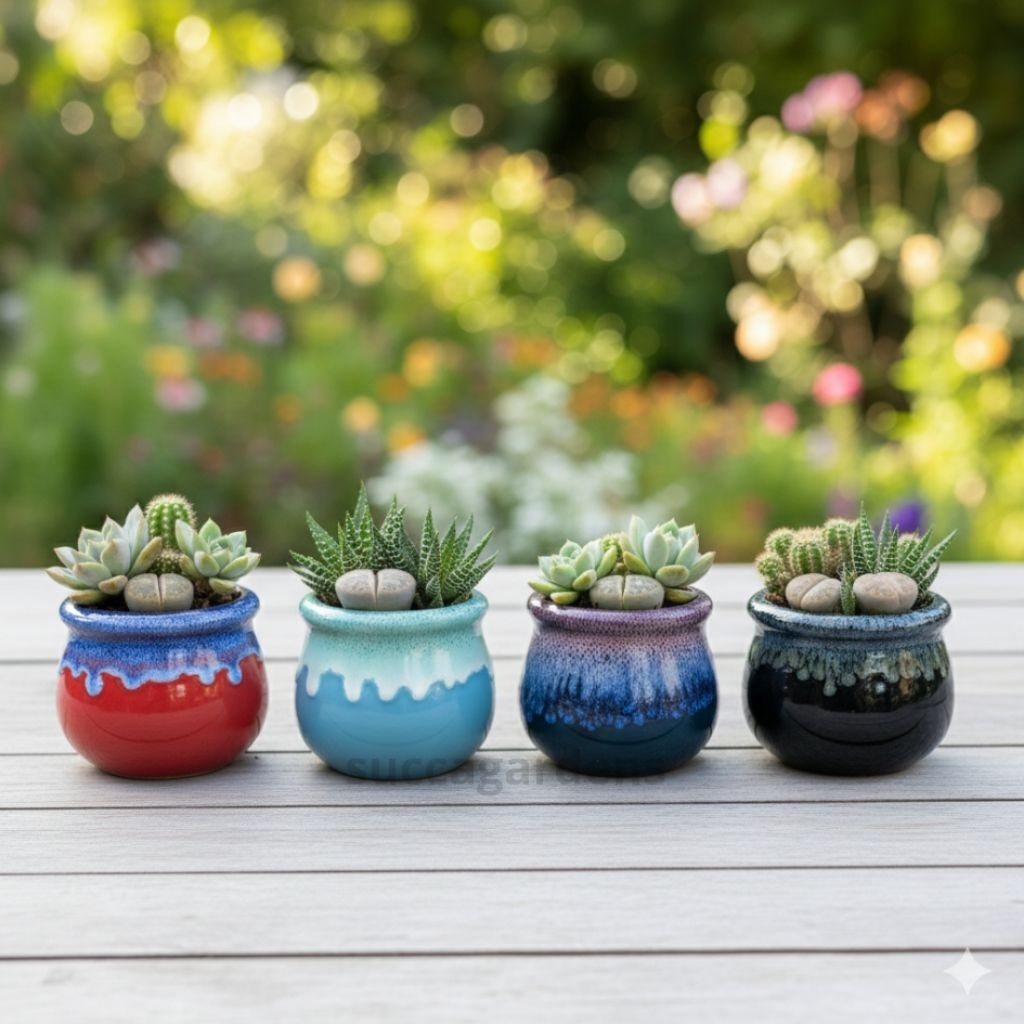 Pot Keramik Gentong Melt D6cm