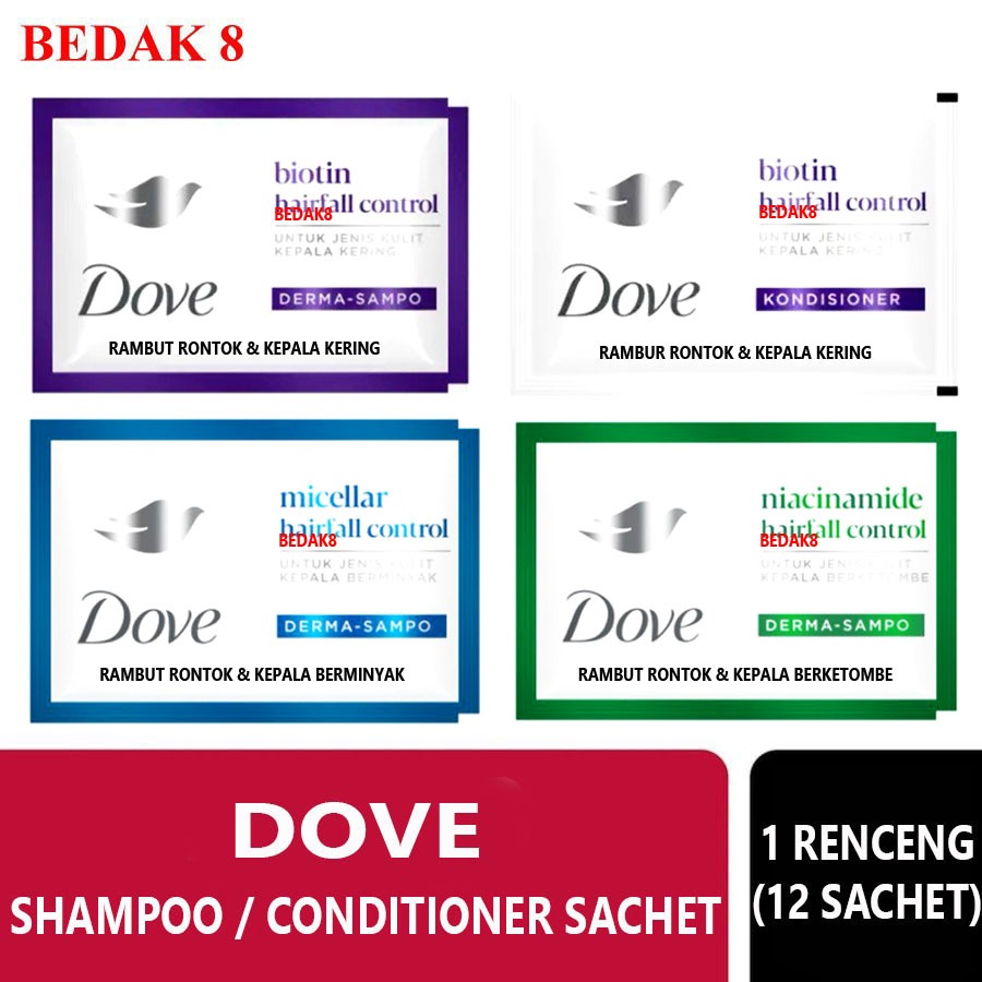 DOVE Shampoo / Conditioner Sachet 10 GRAM