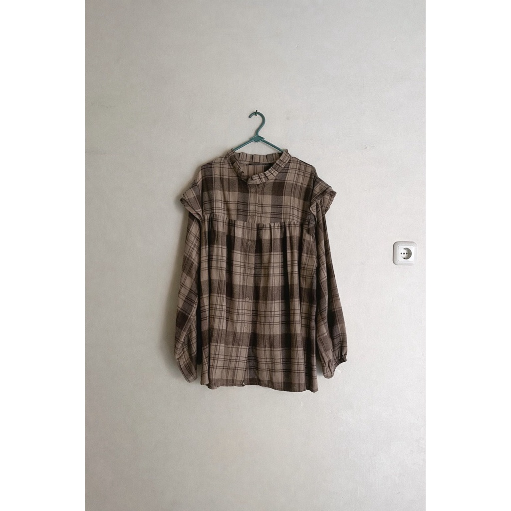 Blouse Bigissimo Coklat - Preloved