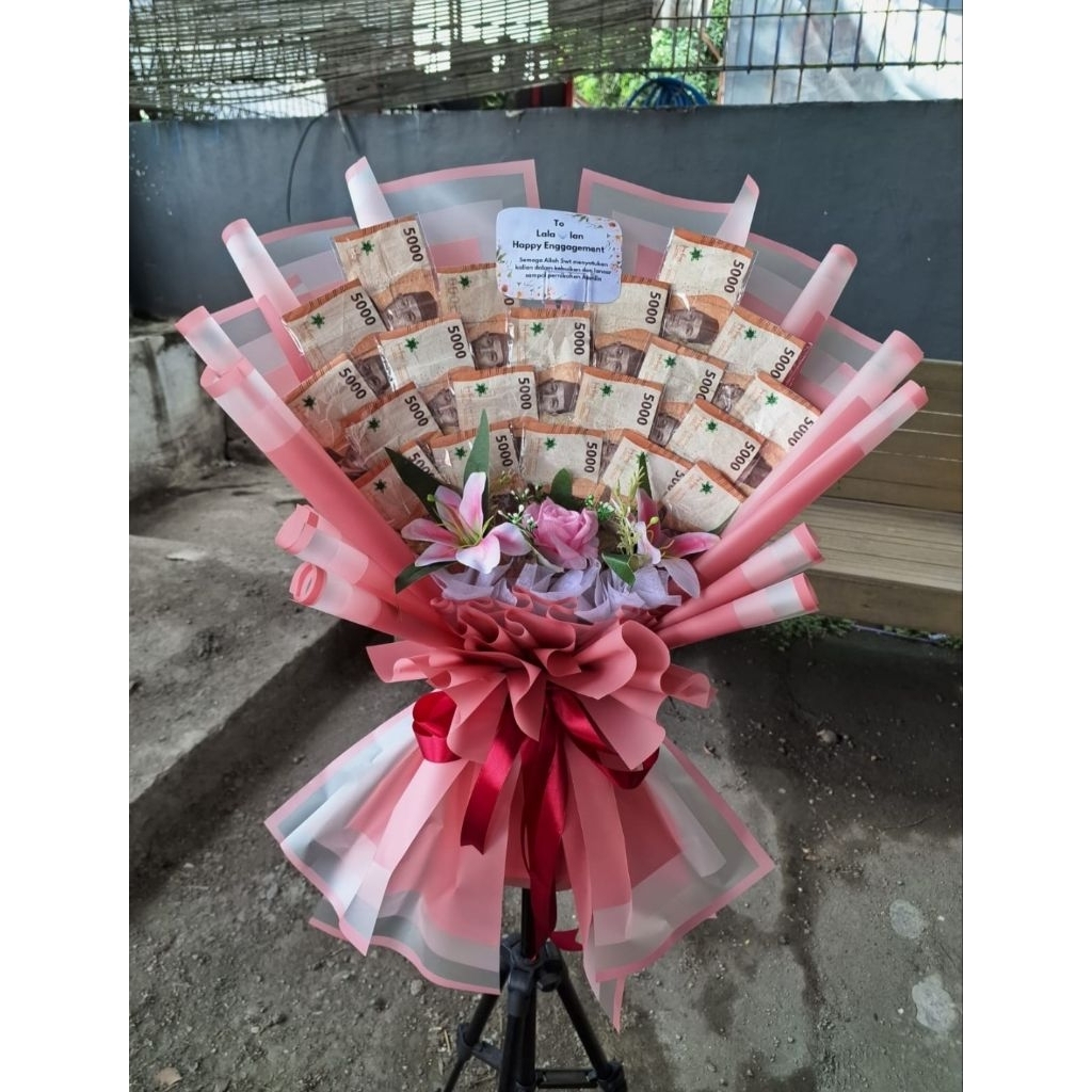 buket uang 20 lembar