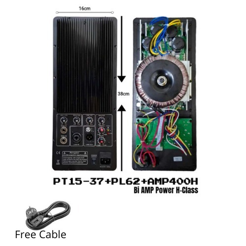 Mesin Active Power Kit 1000W Plat 16X38CM Modul Speaker Kit Power