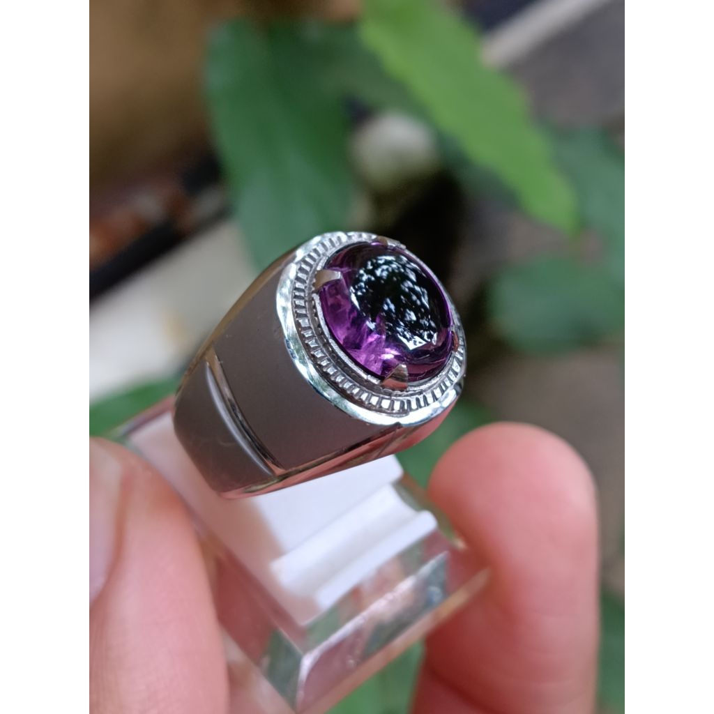 Batu Cincin Amethyst Bungur Tanjung Bintang Lampung