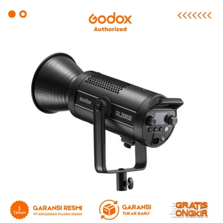 SL200 Only - Godox Led SL-200iii Video Daylight Balanced Monolite Style