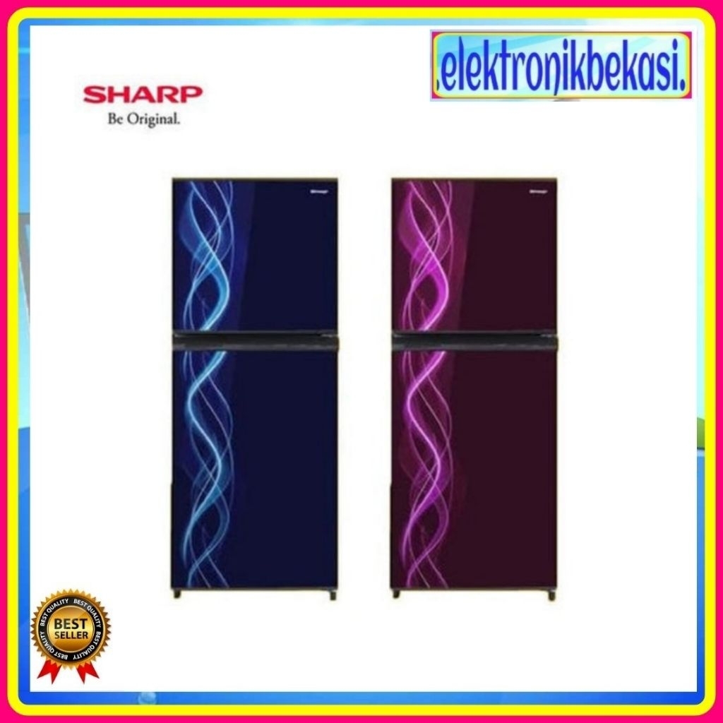 KULKAS SHARP SJ 197 ND / KULKAS SHARP 2 PINTU 172 LITER 197 ND-VB2  / SHARP SJ-197ND VB2