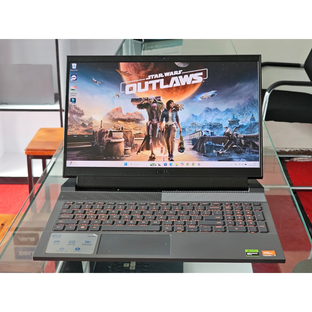 DELL G15 5535 AMD Ryzen 7 7840HS Ram 16 GB SSD 512 GB Nvidia RTX 4050 165 Hz Gaming Editing dan Rend