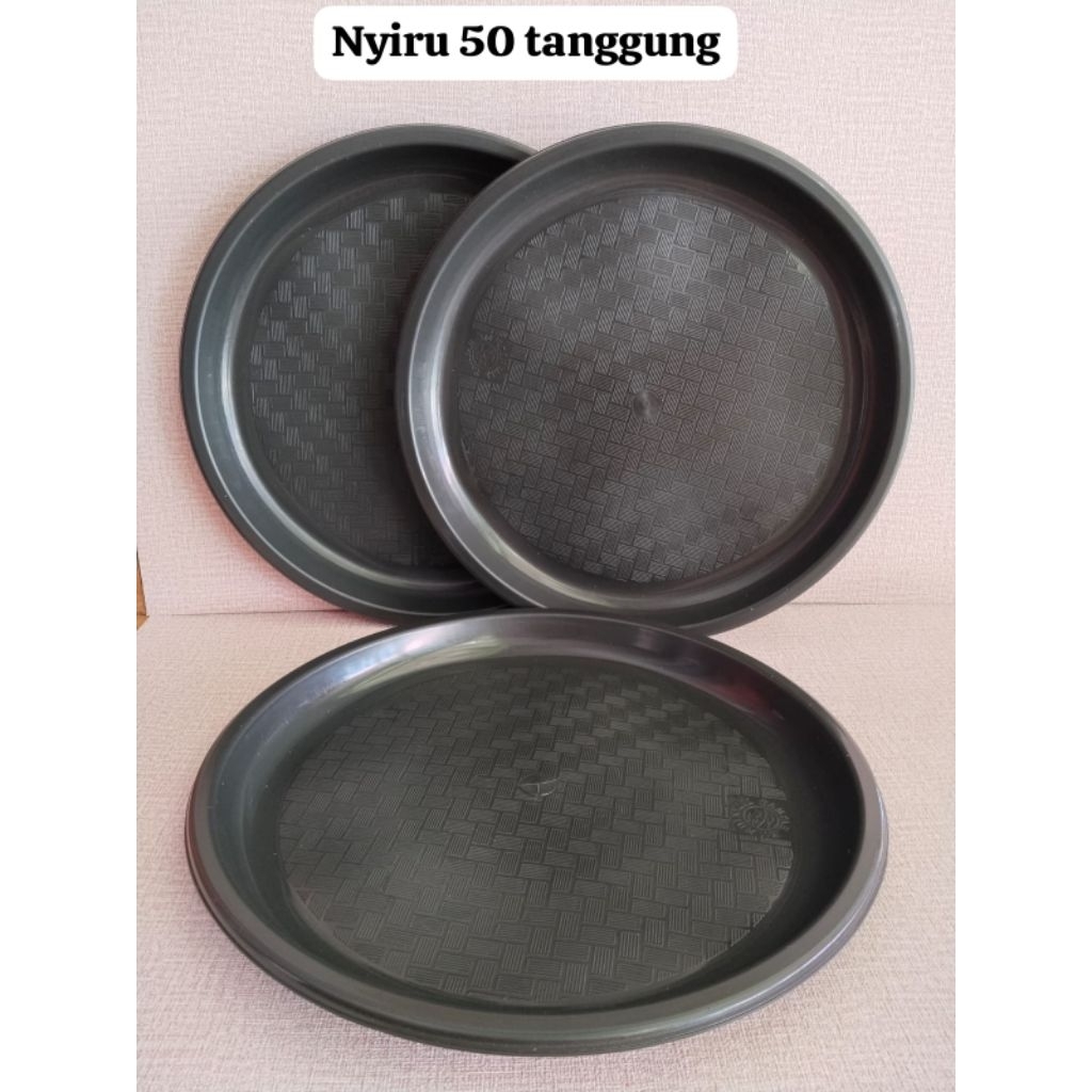 Nampan 50 hitam/nyiru serbaguna besar