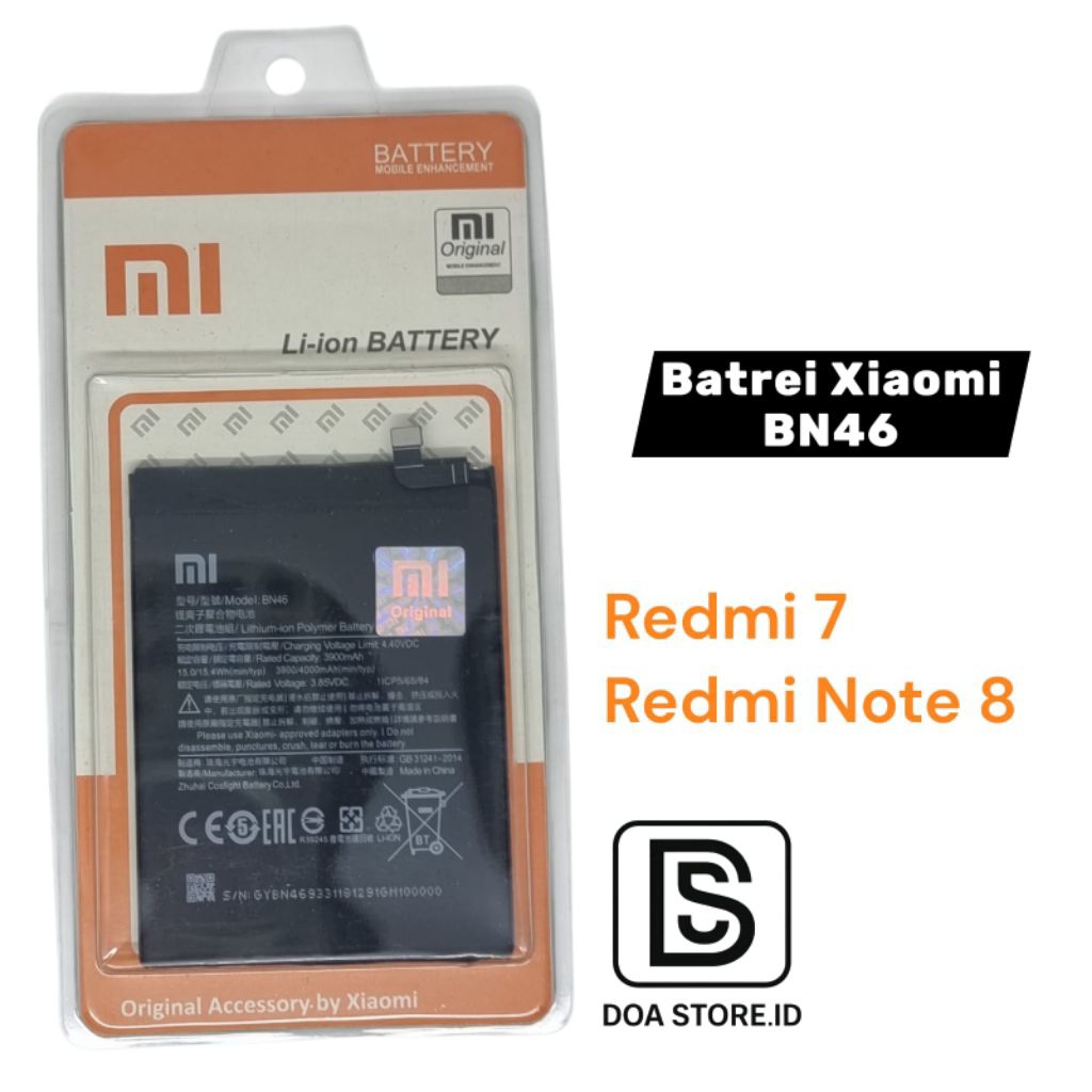 BATREI XIAOMI BN46 , BATREI XIAOMI REDMI 7 / NOTE 8