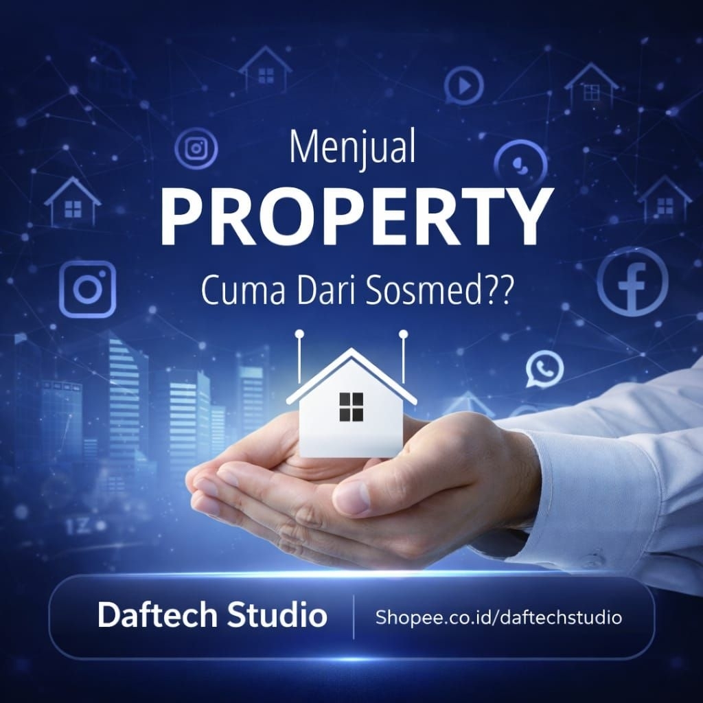 Property Agen - Template Konten Social Media Properti + Ecourse + Kalender + Caption Jualan Perumaha